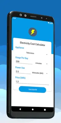 Electricity Cost Calculator P android App screenshot 1